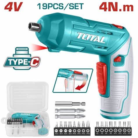 Total TSDLI0442 Cordless Screwdriver – 4.2V