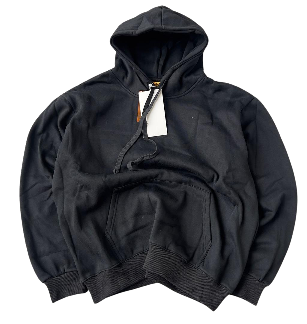 Heavy Plain Hoodies – Unisex Pullover, Ultra-Warm Fleece, Minimalist Streetwear