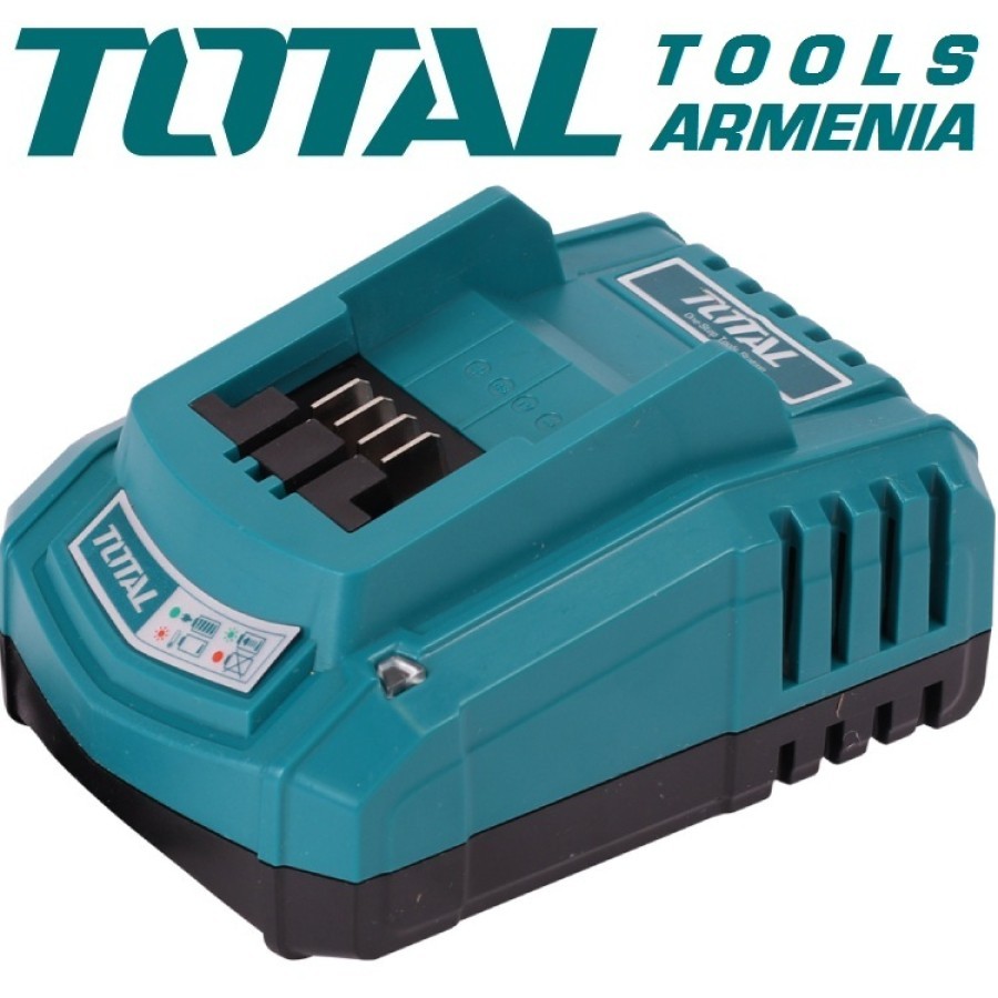 Total TFCLI20411 P20S Battery Charger – Dual Port 20V Fast Charger for Lithium-Ion Batteries