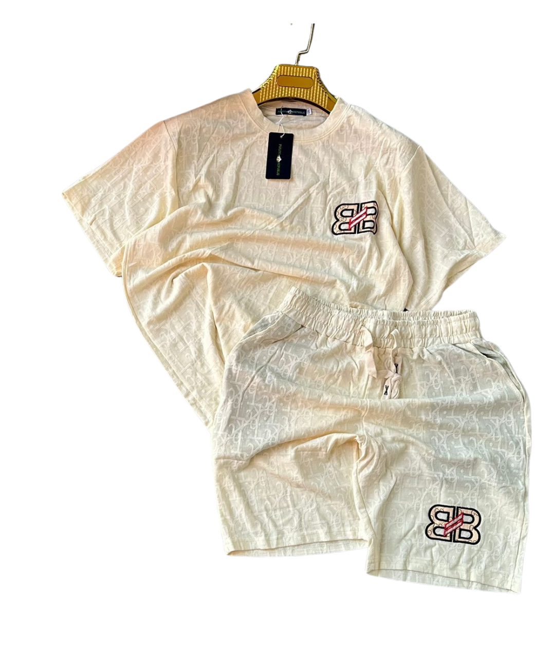 Fashion Trend Top & Shorts Set – Stylish 2-Piece Outfit, Breathable Fabric, Casual Fit