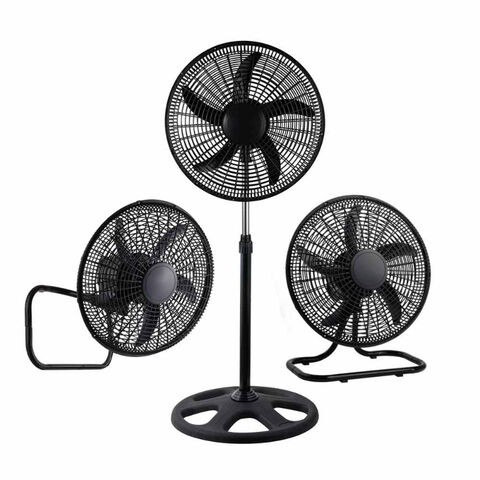 Decakila KEFC029B 18" 3-in-1 Industrial Stand Fan – Height Adjustable, 3 Speed Modes, 60W Power