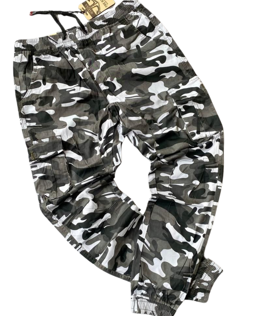 Camo Khaki Bumper Trousers – Rugged Cargo Style, Streetwear Fit, All-Terrain Comfort