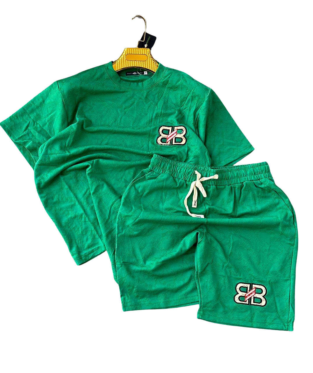 Fashion Trend Top & Shorts Set – Stylish 2-Piece Outfit, Breathable Fabric, Casual Fit