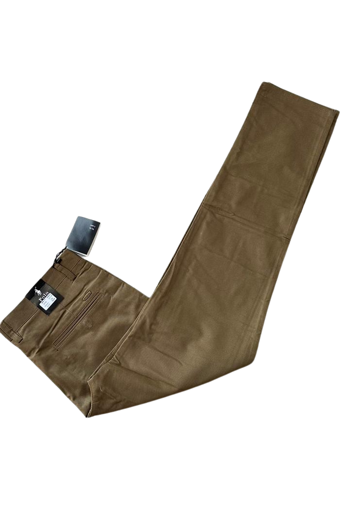 Non-Stretch Khaki Trousers – Men’s Classic Fit, Casual Comfort, Versatile Wear