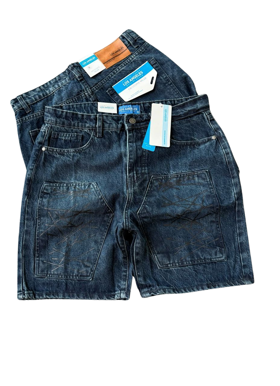 L.A Jeans Shorts – Men’s Denim, Mid-Rise Fit, Urban Casual Style
